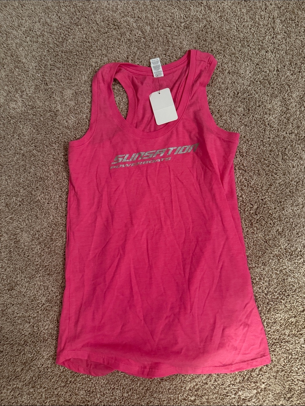 Sunsation Pink Racerback Tank Top by